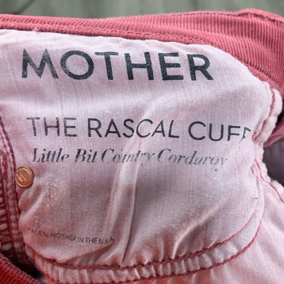 MOTHER The Rascal Cuff Corduroy in Little Bit Country Corduroy Sz 25 - Picture 9 of 11